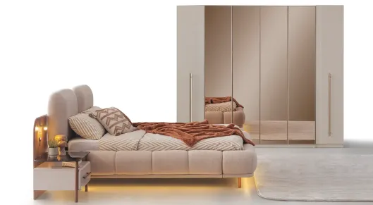 Product img 2, New Lotus 6 Kapaklı Modern Yatak Odası Takımı